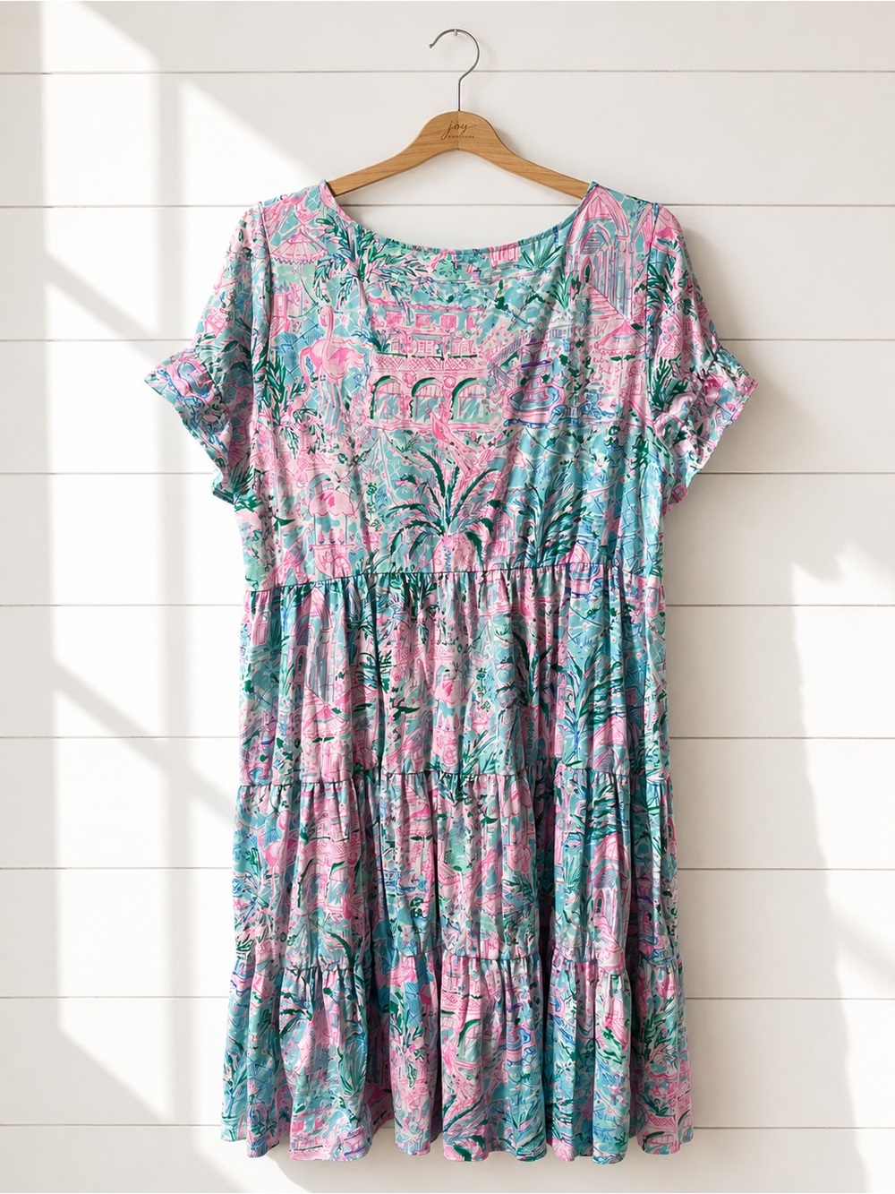 Lilly Pulitzer XL Tiered Tropical Sundress - Picture 2 of 3